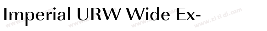 Imperial URW Wide Ex字体转换 Imperial URW Wide Ex字体转换
